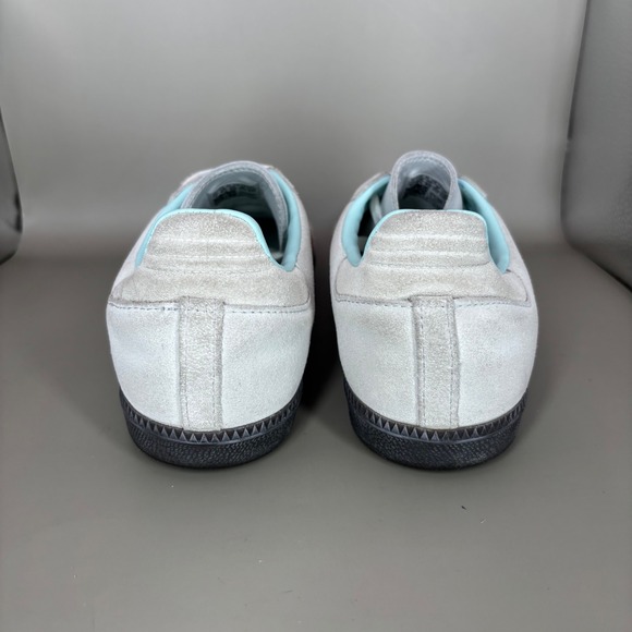 Adidas Samba Classic White Brown Stripe Men's Sneakers Size 7 - Picture 4 of 8